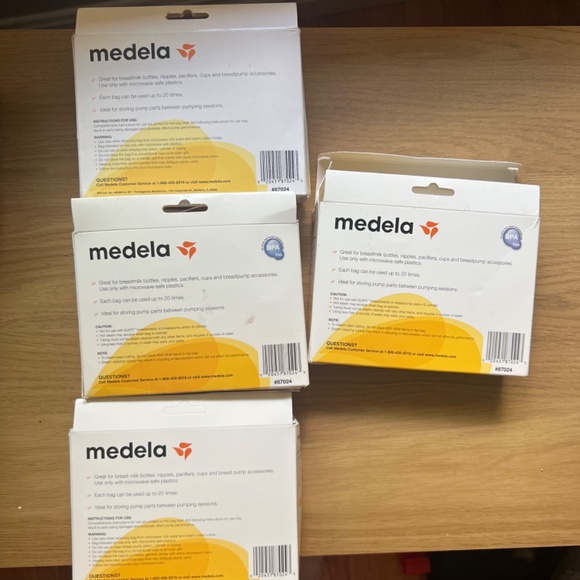 (4 boxes - 17 bags) New Medela Quick Clean MicroSteam Bags - Picture 3 of 3